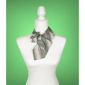 Ogsplosh Women's Retro Ascot Scarf Made From A Vintage Necktie Beige